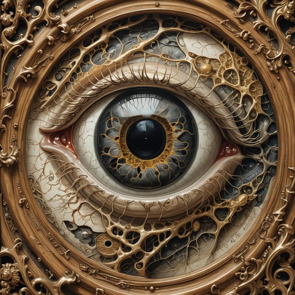 Dissected Eye: Anatomical Art in Frederick Ruysch Style