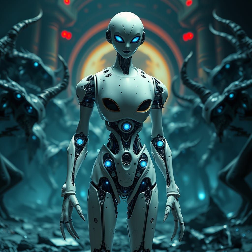 Cyberpunk Android at the Gates of Hell