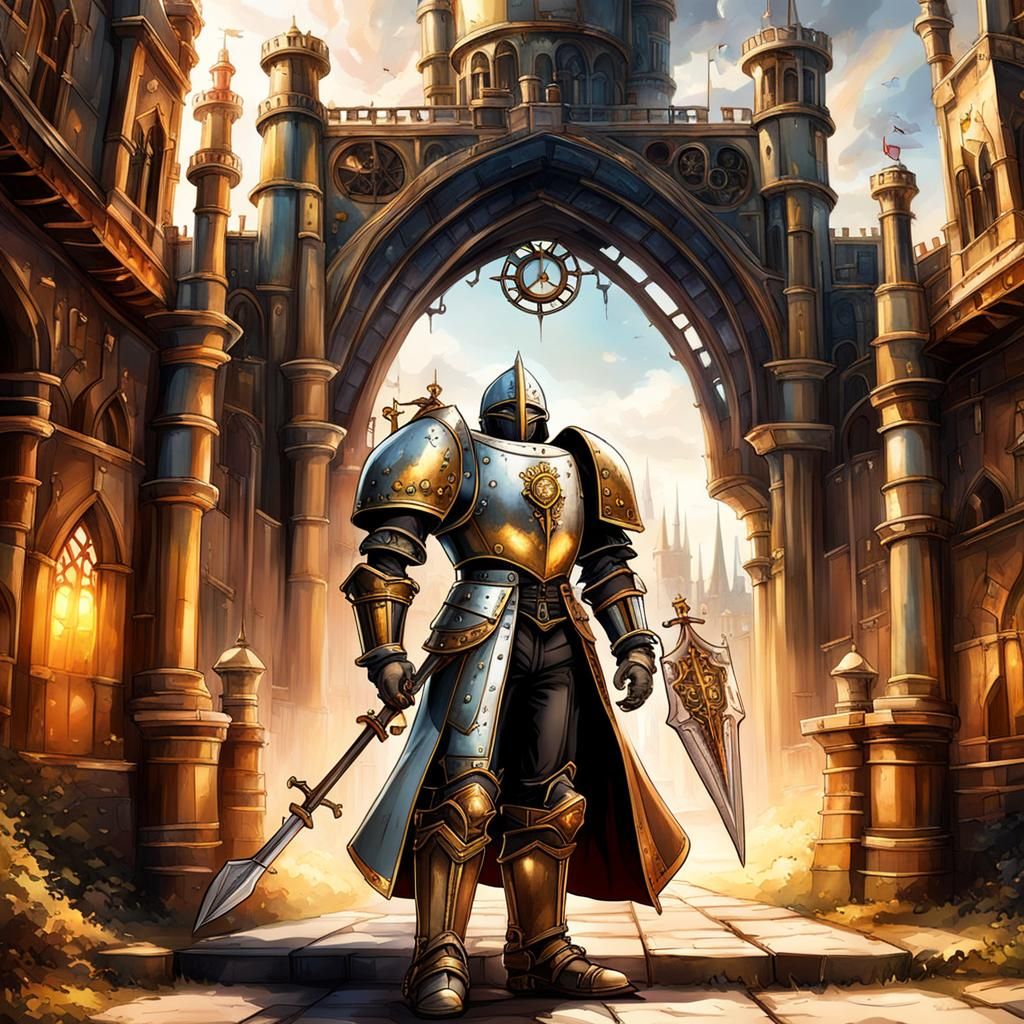 Young Knight in Shining Armor of Elaria