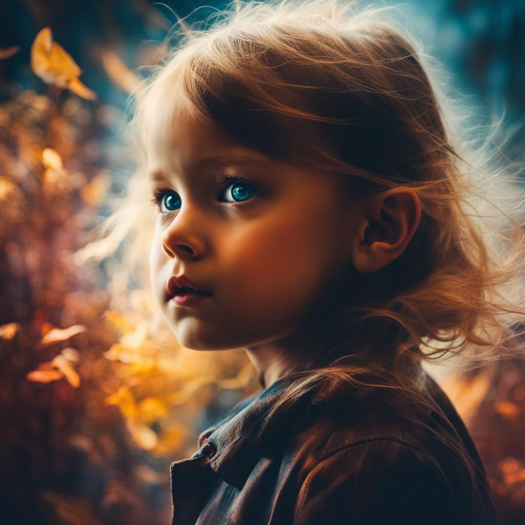 Dreamlike Double Exposure: Shadows and Courage