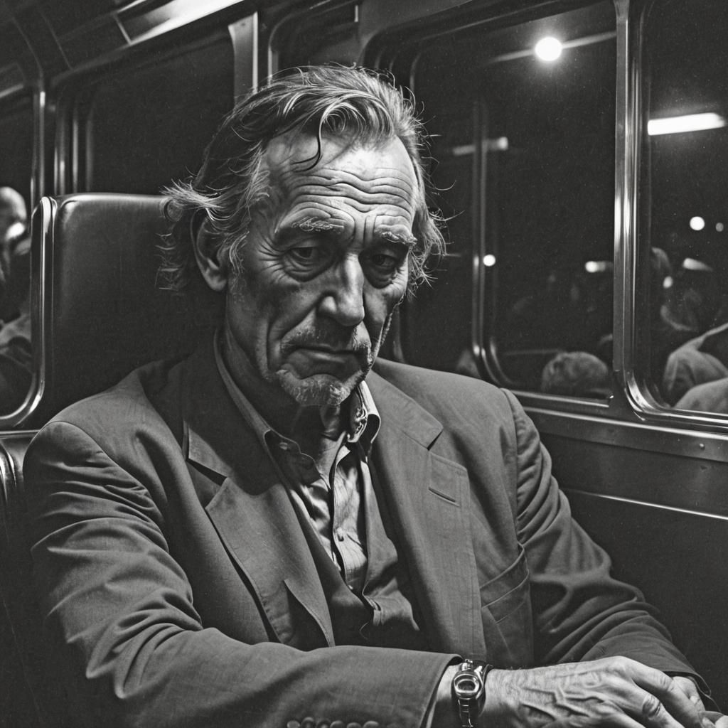 Gambler on Train: Detailed Matte Painting