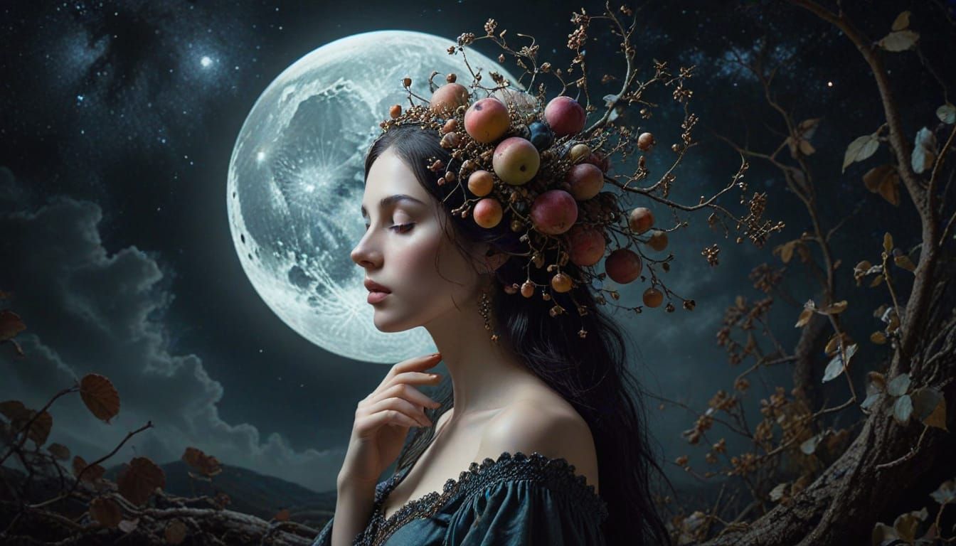 Surreal Fabric Dreamscape with Acrylic Wash