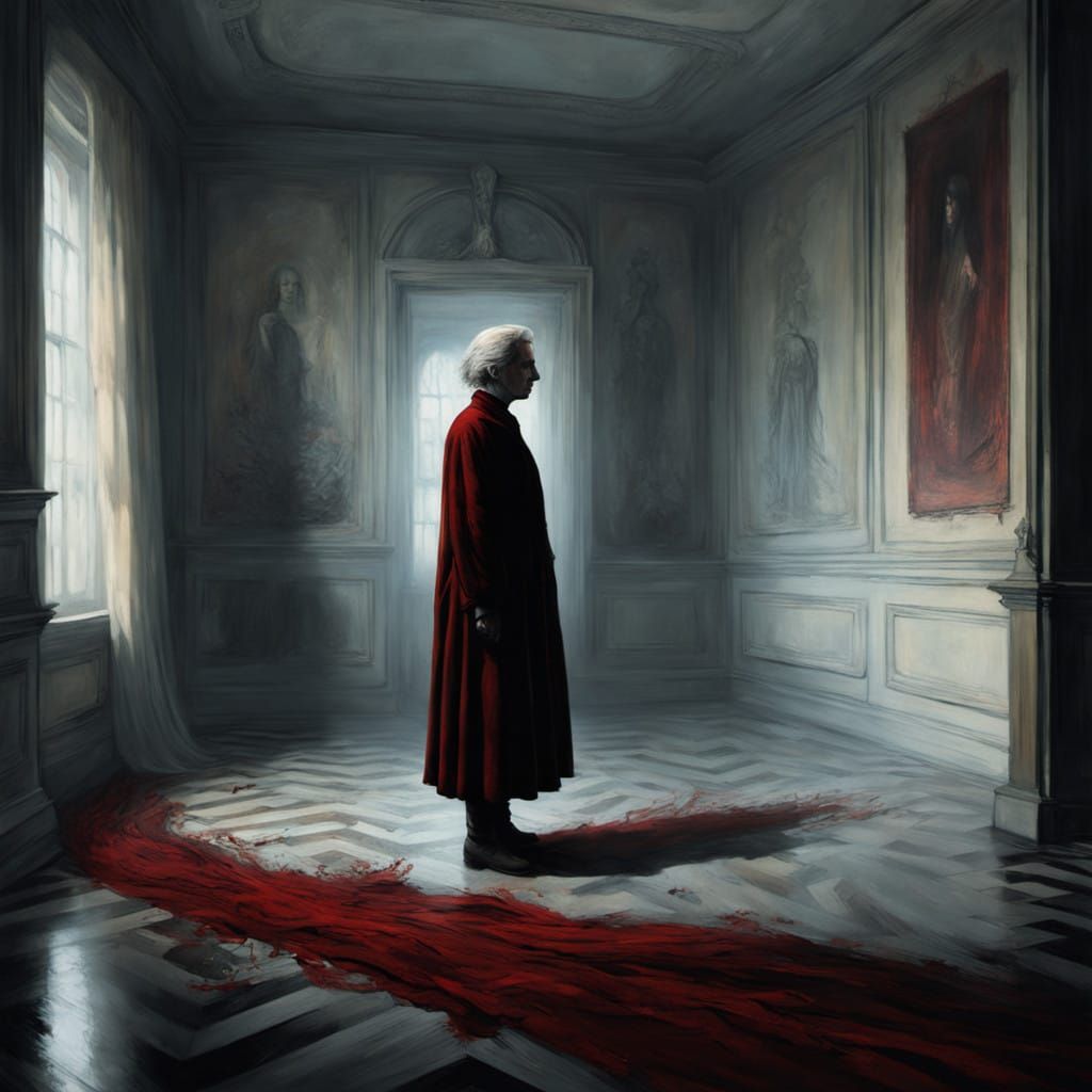 Mysterious Master of the White Lodge in Dark, Cinematic Styl...