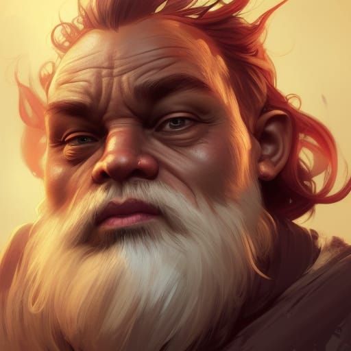 Detailed Dwarf Magic Portrait in Fantasy Art Style