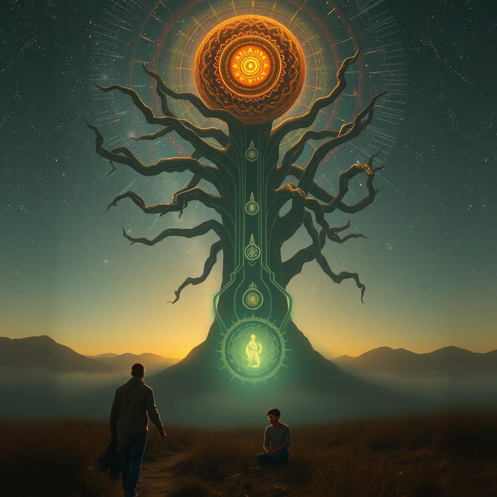 Dreamlike Abstractions in Psychedelic Oil Painting Style