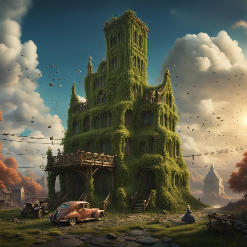 Eleanor Rigby with Avocado Toast: Detailed Matte Painting