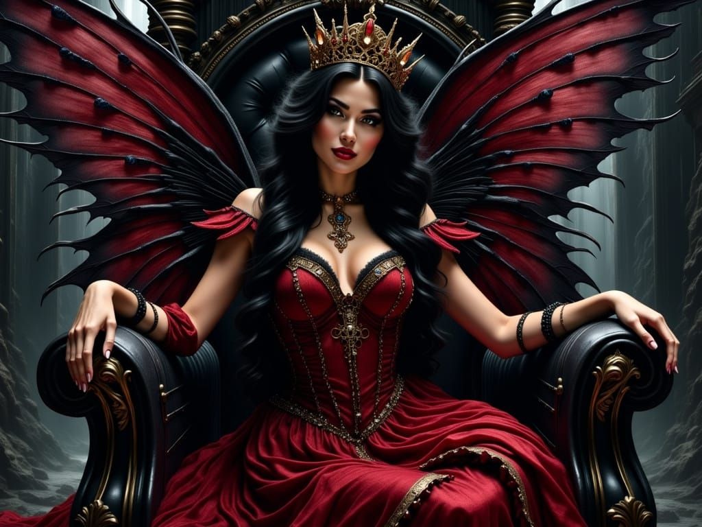 Ethereal Fairy Queen on Basalt Throne