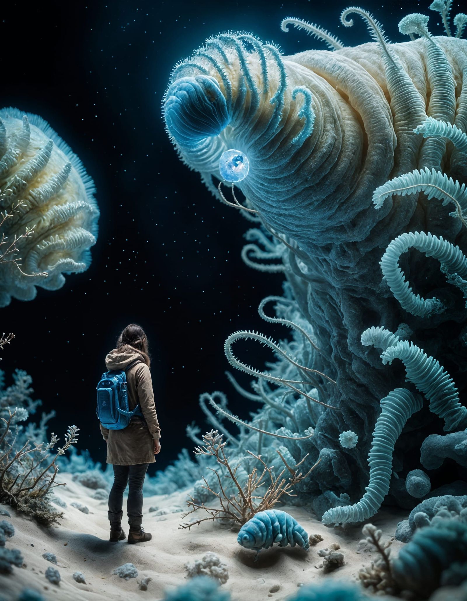 Tiny Explorer and Giant Tardigrade in the Infinitely Small