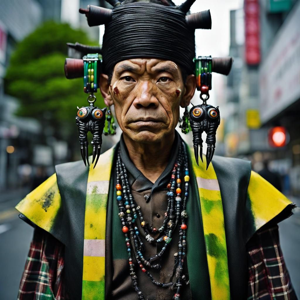 Obsidian Golem Portrait near Tokyo, Professional Photography