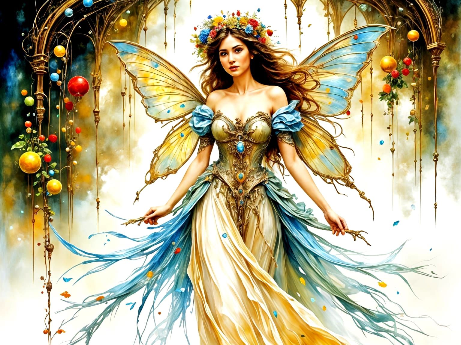 <lora:Essence of Oil:1.0> <lora:ROUGH DIAMOND:1.0> <lora:VictorianFairies1F:1.0> <lora:Neon Cascadence:1.0> oil painting...