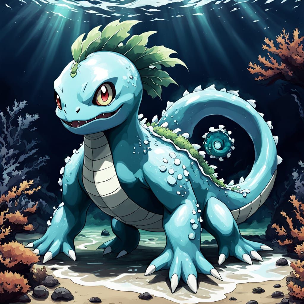 Regal Ghostly Sea Dragon Fakemon