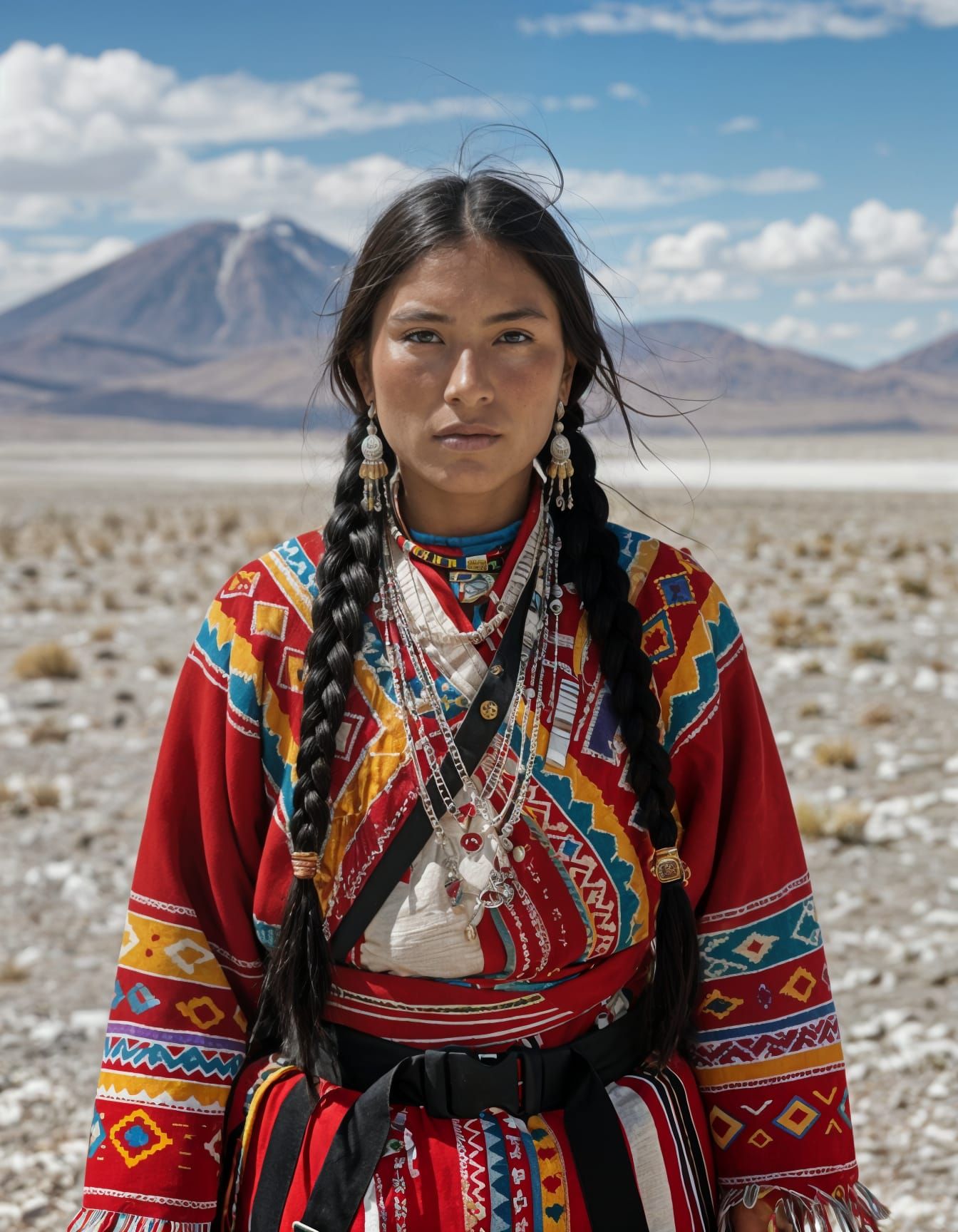 Andean Guardian of Atacama Desert Landscape