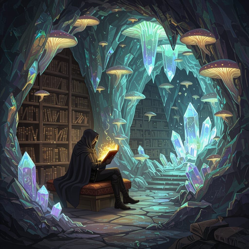 Crystal Cave Library: High Fantasy Concept Art