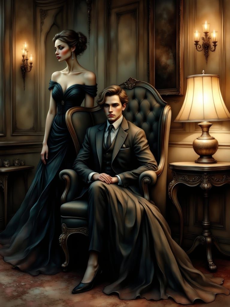 Elegant Parisian Night Scene in Soft, Warm Light