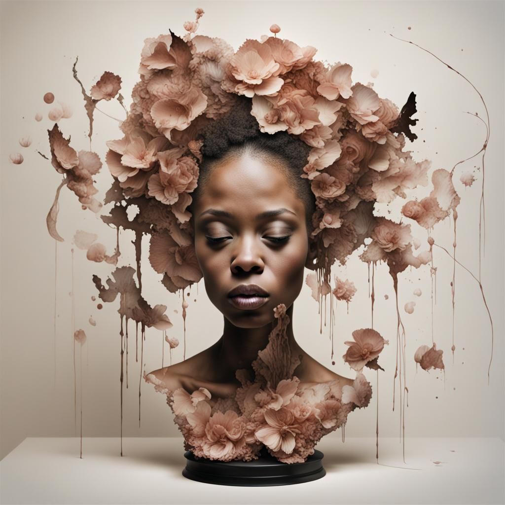 "illustration (or sculpture) by Wangechi Mutu"