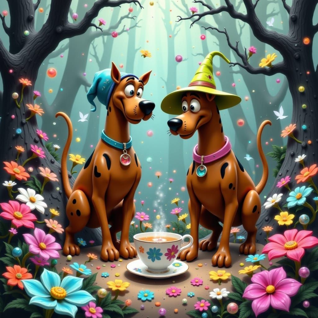 Scooby Doo and Shaggy in Wonderland, Miyazaki Style