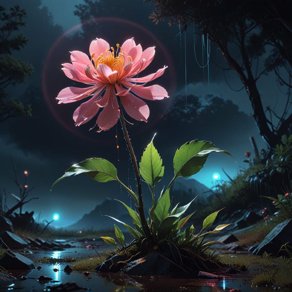 Ethereal Bloom Illuminates the Darkness