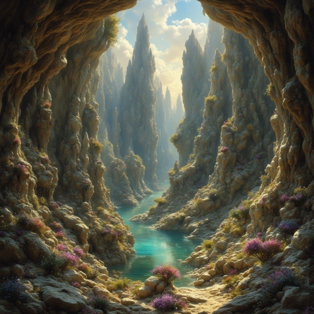 Crystalline Entity in a Resplendent Crystal Cave