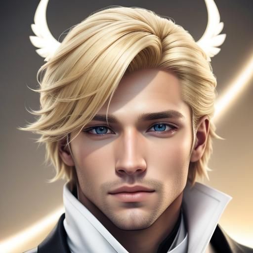 Handsome Blond Man in Sinnoh Outfit: Photorealistic Portrait