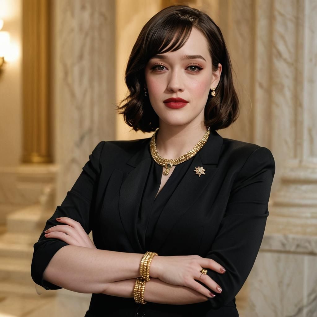 Photorealistic Portrait: Confident Congresswoman in Politica...