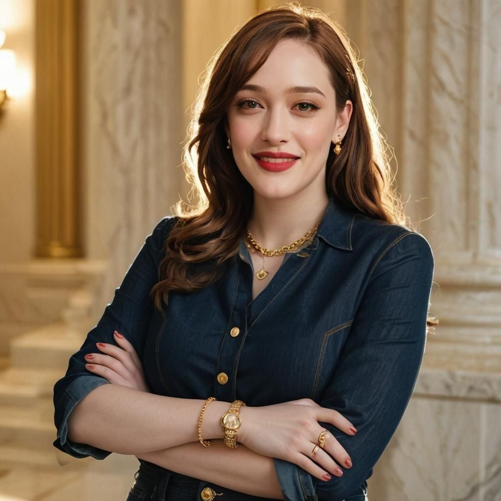 Kat Dennings as Congresswoman: Photorealistic Portrait
