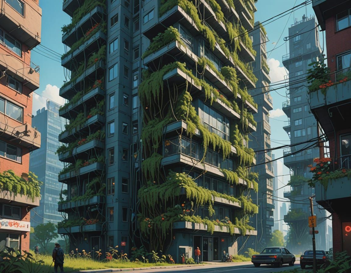 Sleek Metropolis Tower Boasts Futuristic Vertical Garden