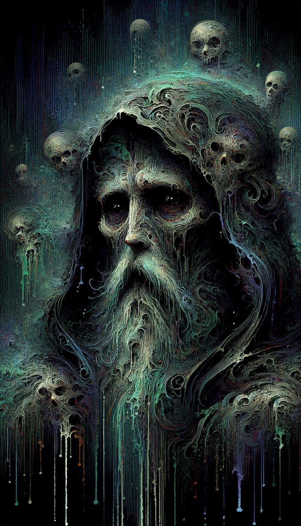 Belphegor Portrait in Gothic Horror Style