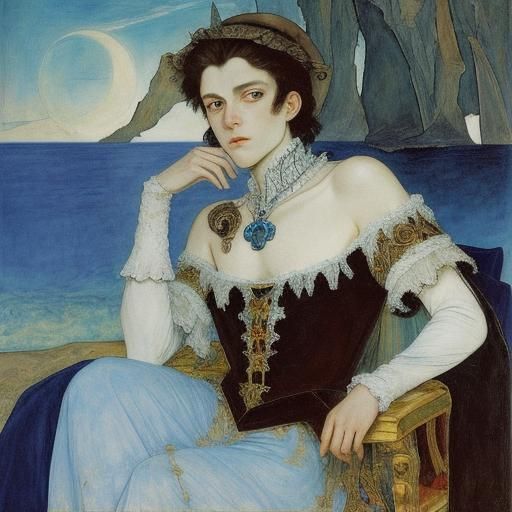 Vampires Lighting Hearts by the Sea