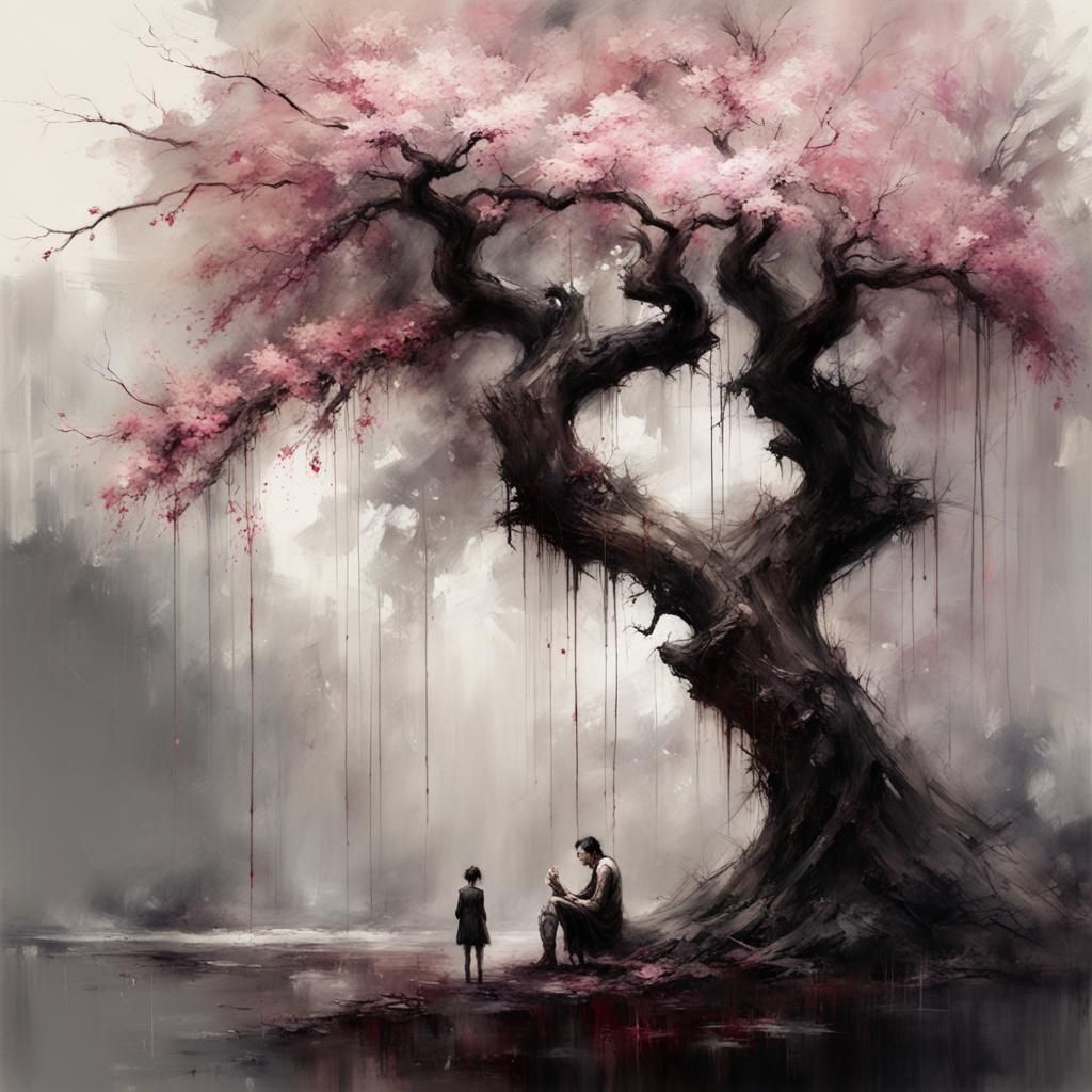 Sinister Sakura Plum Tree Concept Art