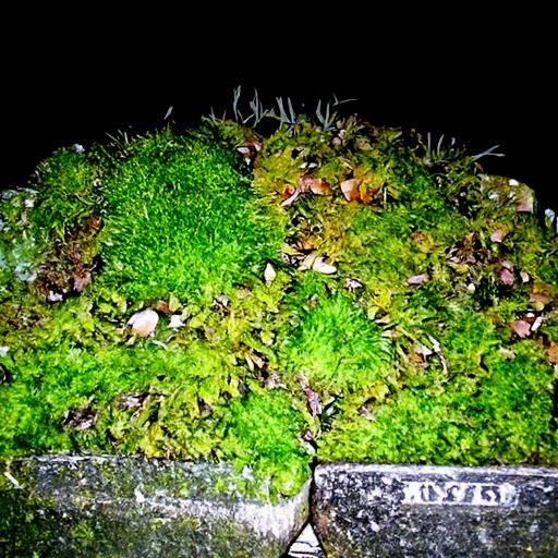 Moss-Covered Graveyard Scene