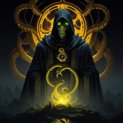 Hastur in Yellow Cloak: A Lovecraftian Masterpiece