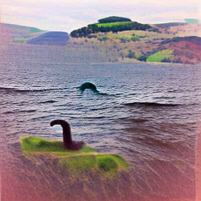 Mysterious Loch Ness Monster in Deep Waters