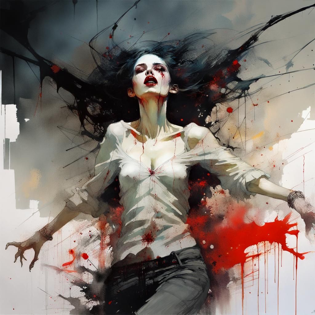 Vampire Dance: Sinister Horror Art