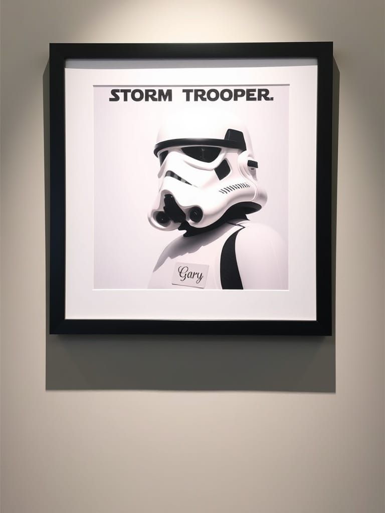 Stormtrooper 'Gary' Framed Portrait from Star Wars