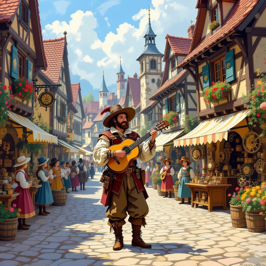 Bohemian Minstrel Serenade with Clockwork Automaton Villager...