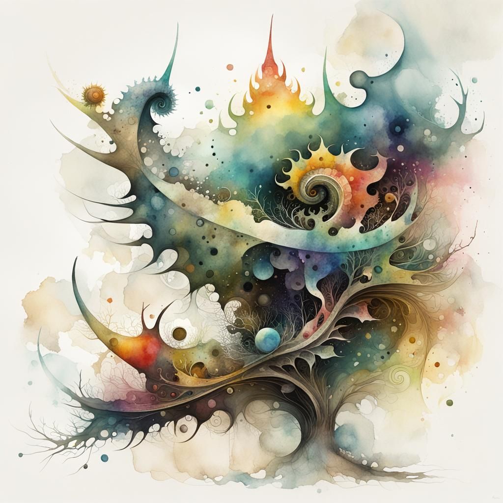 Whimsical Fractal Forms in Pastel Hues