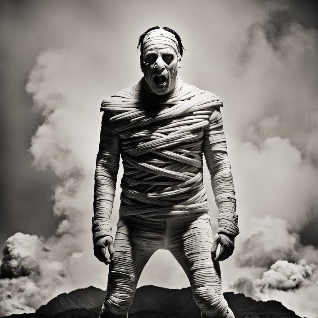 Till Lindemann as a Mummy: Rammstein Singer