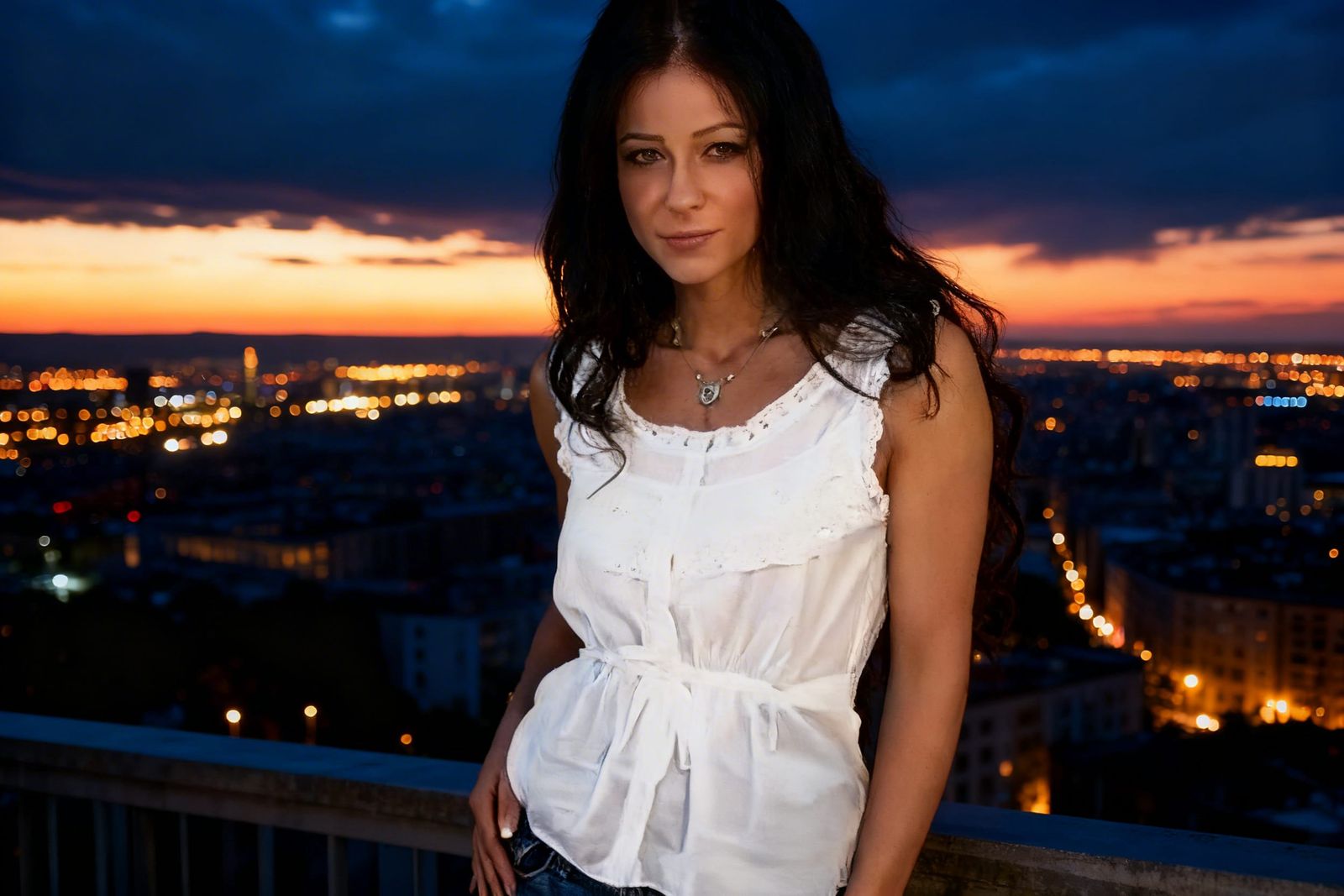 Atmospheric Cityscape with HDR and Sharp Focus