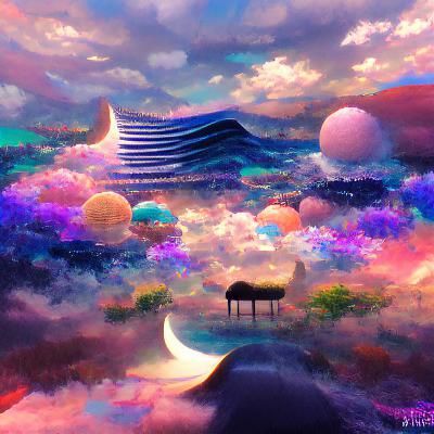 Ethereal Dreamscape of Swirling Colors