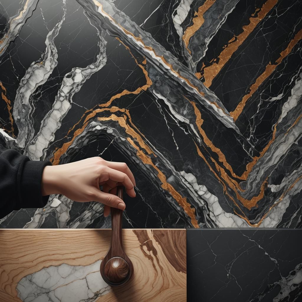 Marble Collision: Fantastical Concept Art in 8K