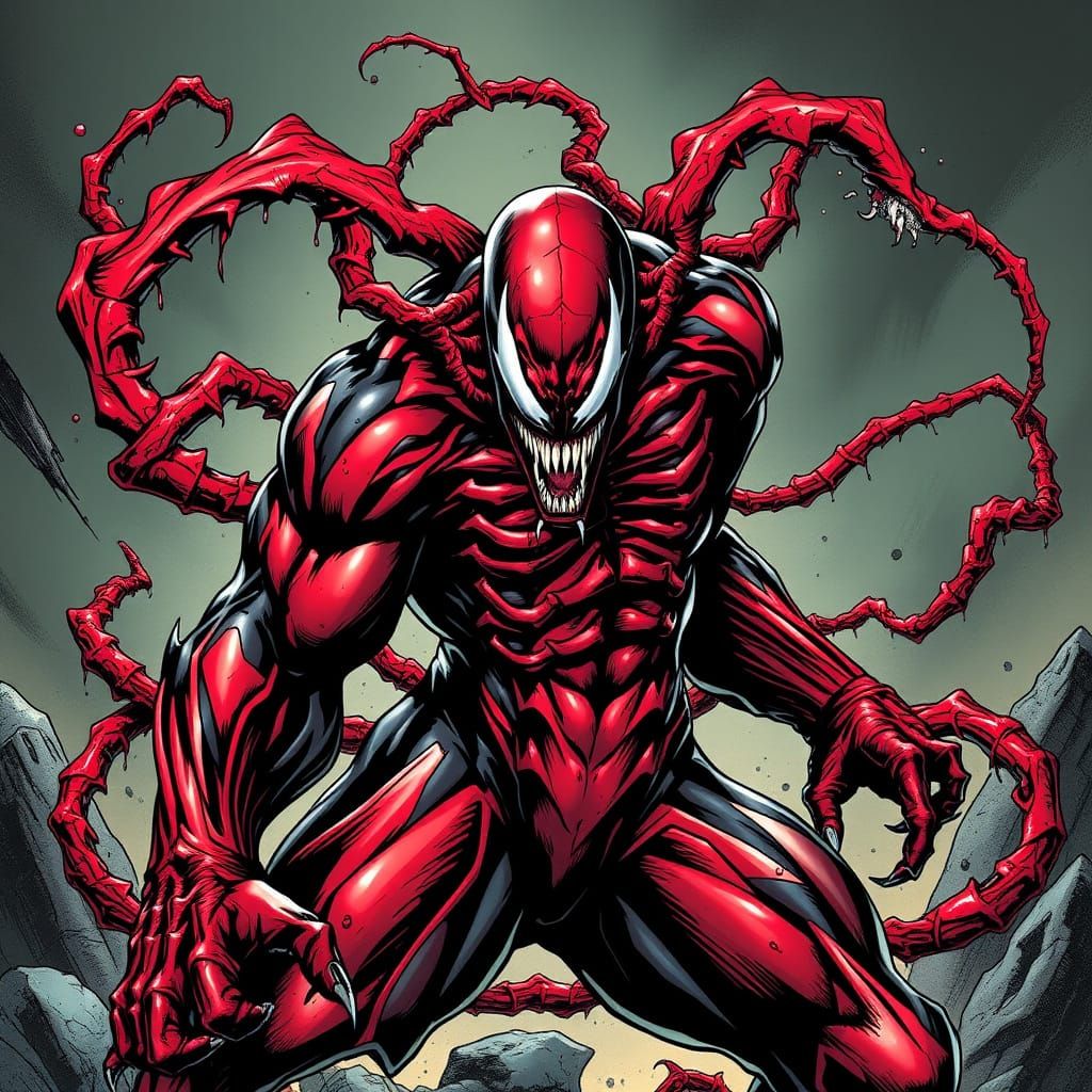 Carnage in Mark Bagley's Exaggerated Style