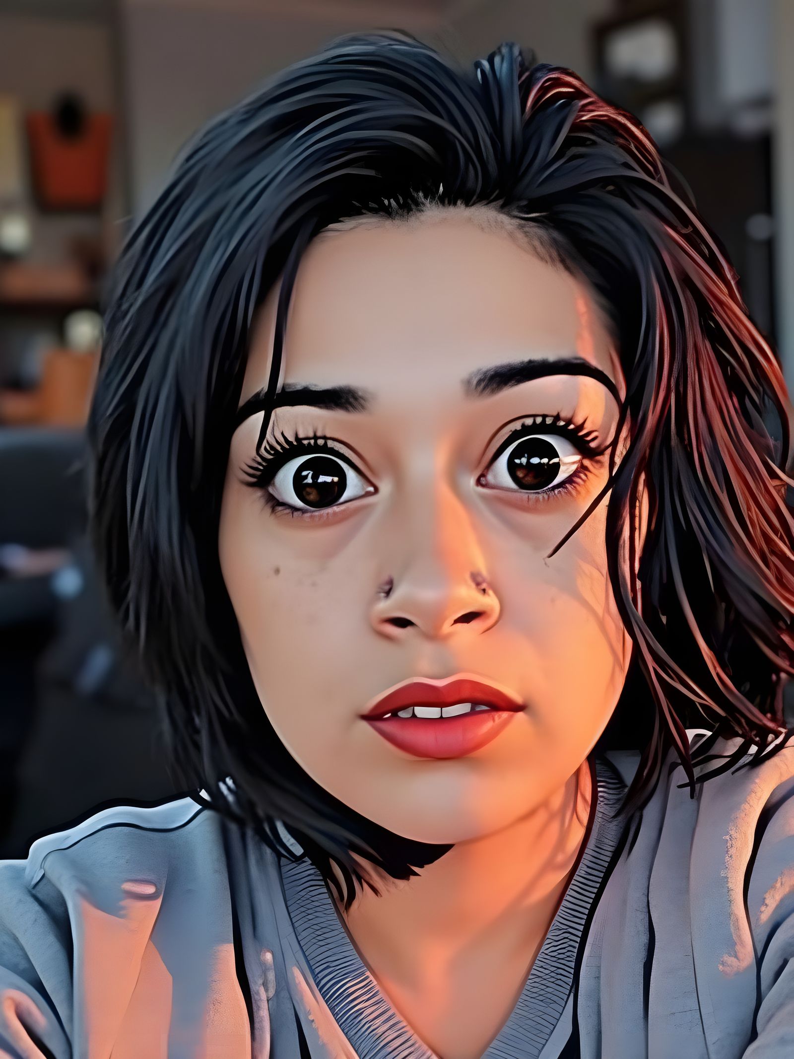 Woman in Hanna-Barbera Cartoon Style