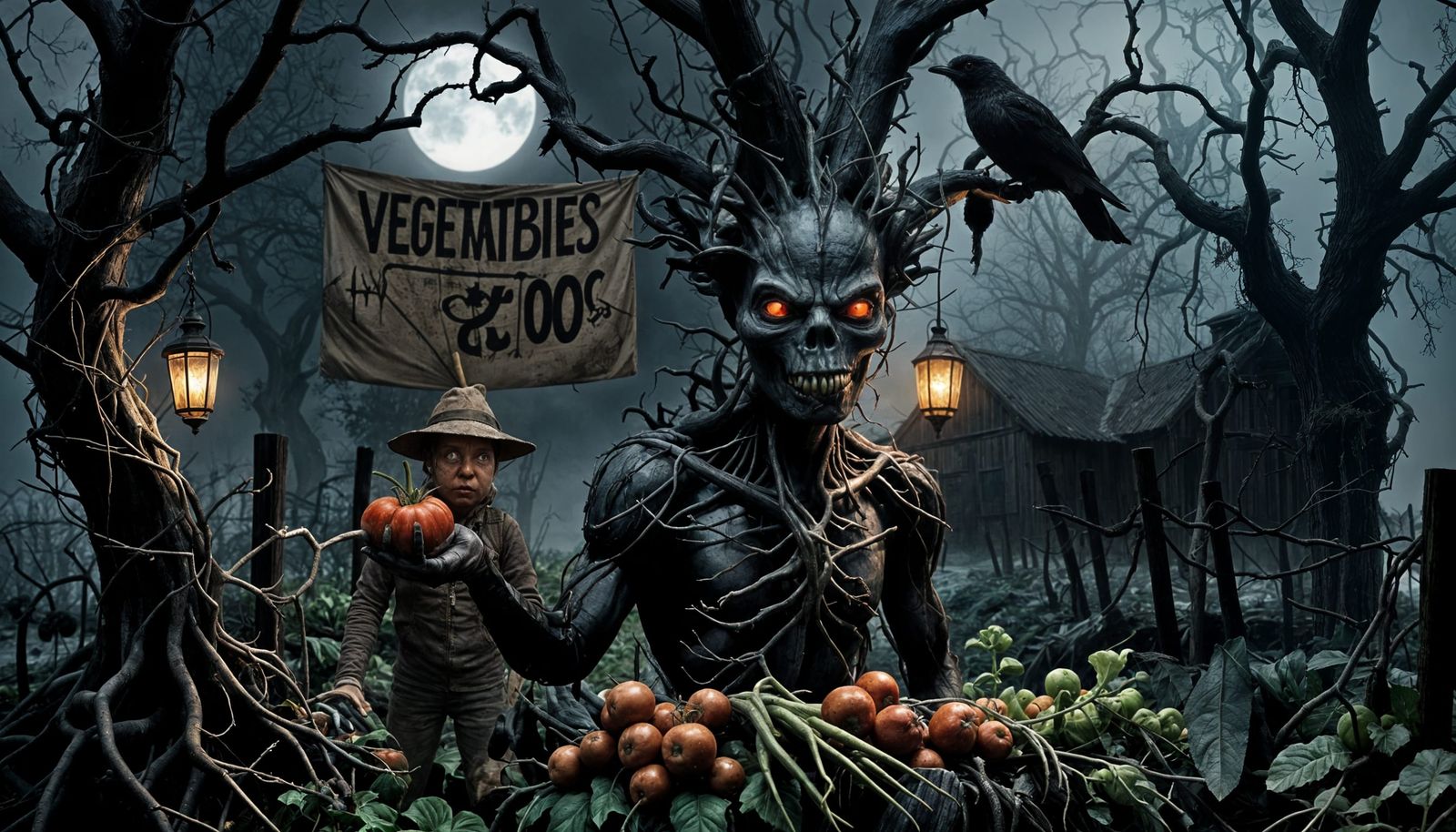 Eerie Farmstand of Grotesque Vegetables