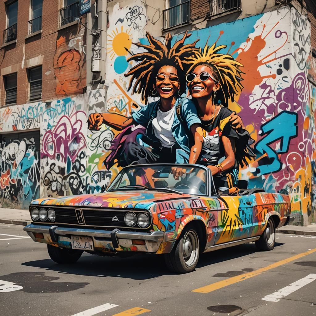 Ra and Atlanna: Vibrant Street Art Sunday Drive