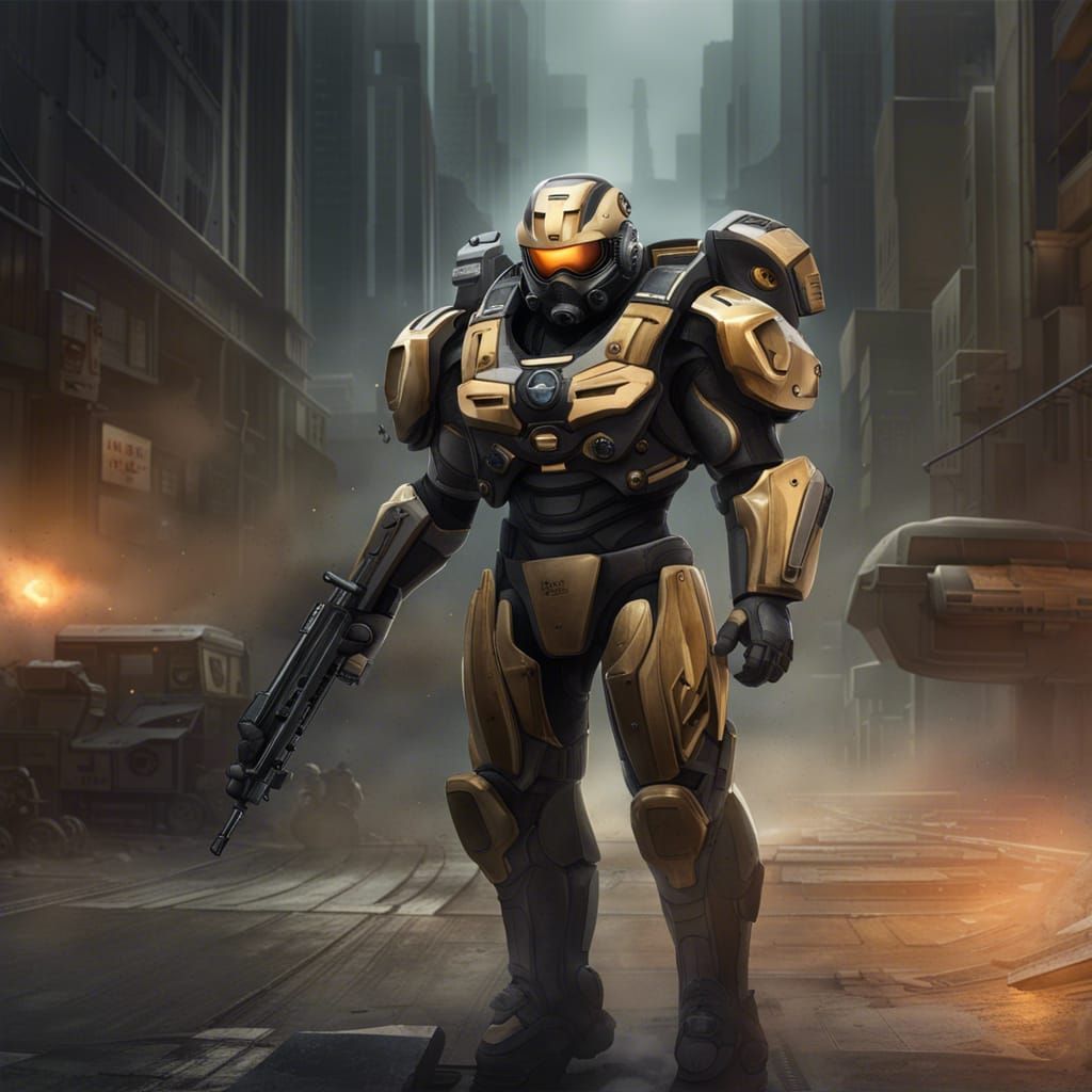 Nova from Starcraft: Terran Ghost in Futuristic Battlefield