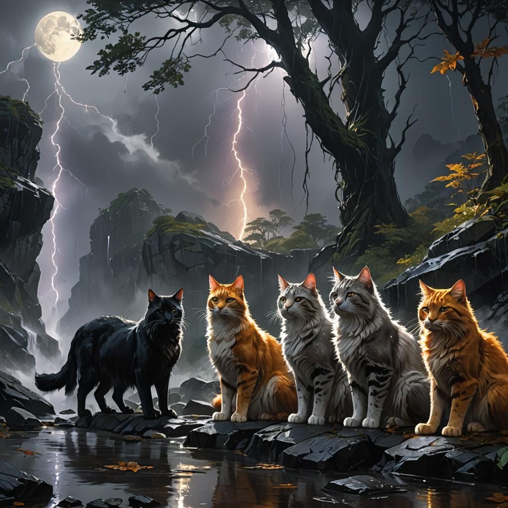 Stormy Moonpool: Dark Fantasy Warrior Cats