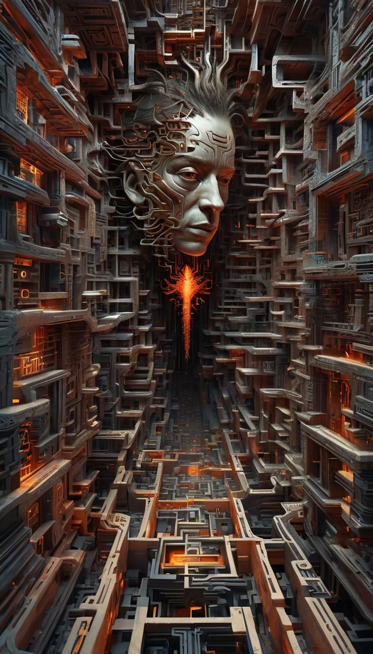 Surreal Cyberpunk Hell Maze Revealed