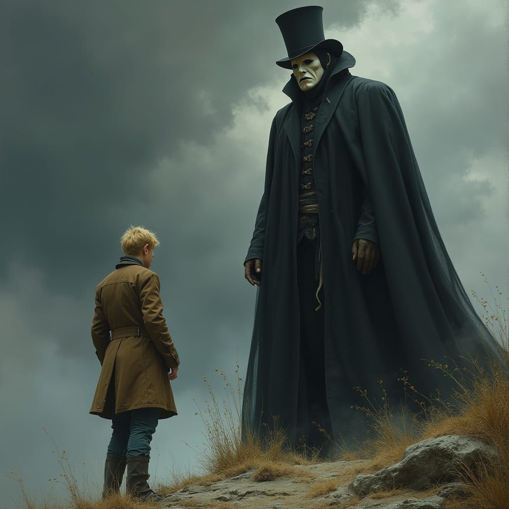 The Stranger Confronts the Enigmatic Figure