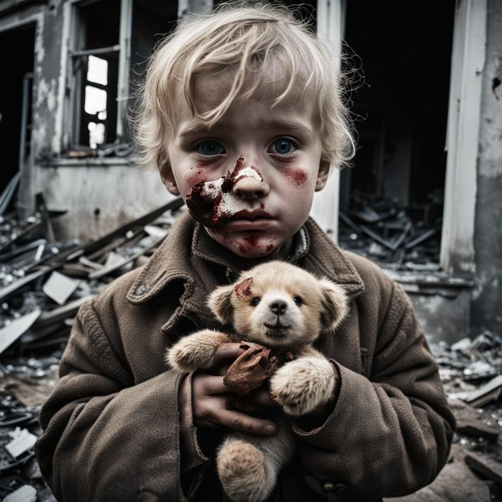 Child in Ruins: A Portrait of War's Impact