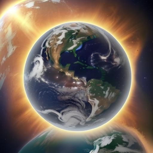 Earth in the Bottom Right Corner